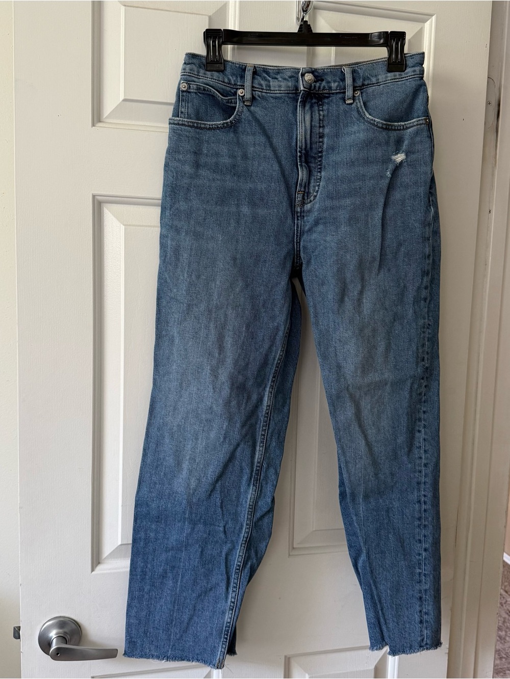 Everlane Way-High Jean in Distressed 28